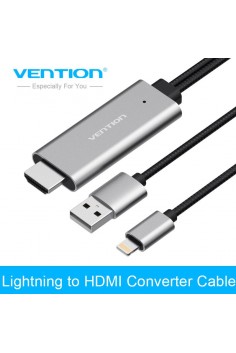 Cáp chuyển đổi Lightning to HDMI dài 2m Vention CEJHH